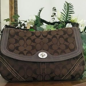 🥳 1 DAY SALE! 👜NWOT COACH LOGO LARGE BROWN BAG